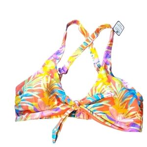 NWT Time & Tru Swim top Tropical print M 8-10 rn#52468
